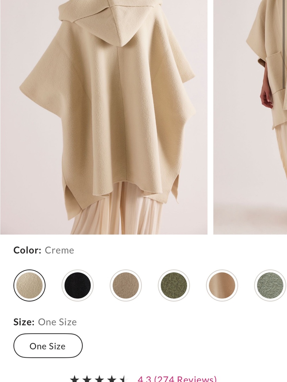 FREE PEOPLE ALL I NEED COZY PONCHO*NEW🏔️ - Picture 6 of 7